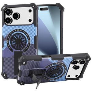 F�r Apple iPhone 17 Pro Max Camouflage MagSafe Ring Kickstand H�lle