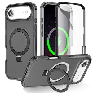 F�r Apple iPhone 17 Air Skin Feel MagSafe Ringhalter 360 H�lle Schwarz