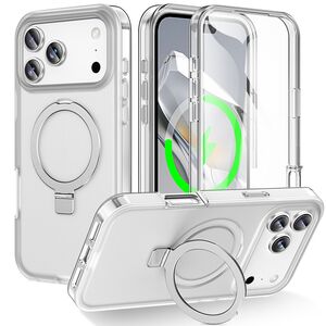 F�r Apple iPhone 17 Pro Max Skin Feel MagSafe Ring H�lle Transparent