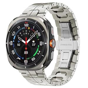 F�r Samsung Galaxy Watch 8 / 8 Classic Titanlegierung Armband Butterfly-Schlie�e