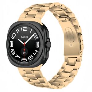 F�r Samsung Galaxy Watch 8 / 8 Classic Bead Edelstahl Band Rose Gold