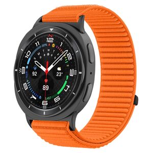 Fr Samsung Galaxy Watch 8 / 8 Classic Klettverschluss Armband Orange