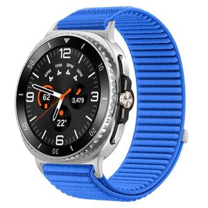 F�r Samsung Galaxy Watch 8 / 8 Classic Klettverschluss Armband Blau