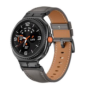 F�r Samsung Galaxy Watch 8 / 8 Classic Leder Design Armband mit Metall Connector