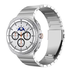 Fr Samsung Galaxy Watch 8 / 8 Classic Edelstahl Bead Armband Silber