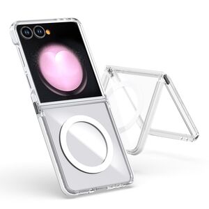 F�r Samsung Galaxy Z Flip7 Dual Color TPU MagSafe H�lle Transparent