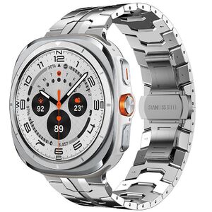 Fr Samsung Galaxy Watch 8 / 8 Classic Edelstahl Armband mit Butterfly-Schliee