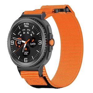 Fr Samsung Galaxy Watch 8 / 8 Classic Armband Klettverschluss Orange