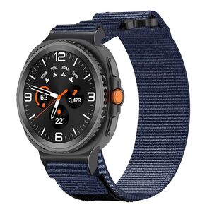 F�r Samsung Galaxy Watch 8 / 8 Classic Armband Klettverschluss Blau