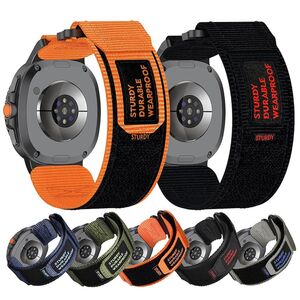 Nylon Klettverschluss Armband f�r Samsung Galaxy Watch 8 40mm 44mm Classic 46mm