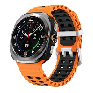 F�r Samsung Galaxy Watch Ultra / Ultra 2025 Two Color Silikon Armband