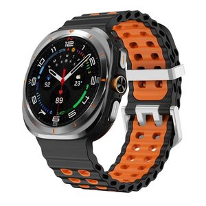 F�r Samsung Galaxy Watch Ultra / Ultra 2025 Two Color Silikon Armband