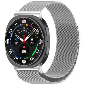 Fr Samsung Galaxy Watch 8 / 8 Classic Milan Magnet Armband Silber