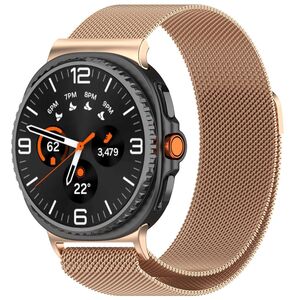 F�r Samsung Galaxy Watch 8 / 8 Classic Milan Magnet Armband Rose Gold