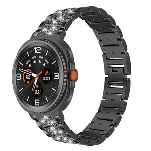 F�r Samsung Galaxy Watch 8 / 8 Classic Armband Diamant Design Schwarz