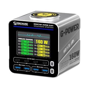 Mechanic G-POWER 160W GaN Desktop Ladestation mit Magnet-Schnellladung EU-Plug
