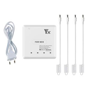 Fr DJI Neo 4-Port Ladehub mit EU-Stecker Ladegert