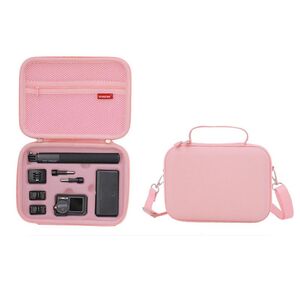 Fr DJI Action 5 Pro / 4 / 3 All-in-One Kunstleder Tragetasche Pink