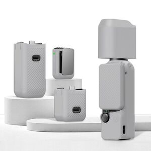 F�r DJI OSMO Pocket 3 6-in-1 Silikon TPU Schutzset Cover Grau