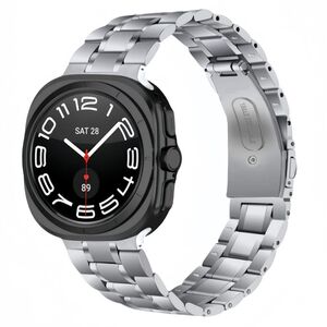 Fr Samsung Galaxy Watch 8 / 8 Classic Bead Edelstahl Armband Silber