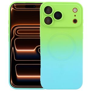 F�r Apple iPhone 17 Pro Max Silikon MagSafe H�lle mit Farbverlauf