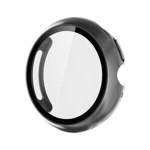 F�r Google Pixel Watch 4 41mm Kunststoff H�lle + 9H Hart Glas Grau