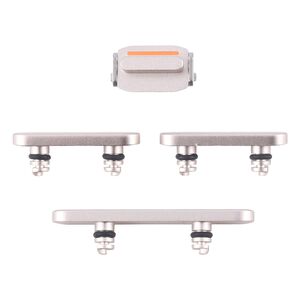 F�r Apple iPhone 16e Power- und Lautst�rkeregler Ersatzteil Silber