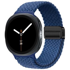 F�r Samsung Galaxy Watch 8 / 8 Classic Magnetisches Nylon Armband Blau