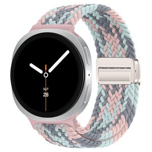 F�r Samsung Galaxy Watch 8 / 8 Classic Magnetisches Nylon Armband Bunt