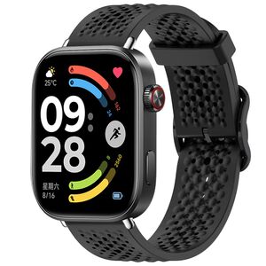 F�r Xiaomi Redmi Watch 6 Mesh Solid Color Silikon Armband Schwarz