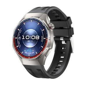 F�r Huawei Watch GT 6 Pro Silikon Armband Seamless Connection Schwarz