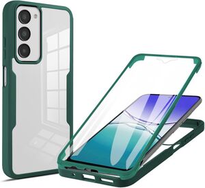 F�r Xiaomi Redmi 15 5G / 4G Full Body 360 Acryl Hybrid TPU H�lle Gr�n