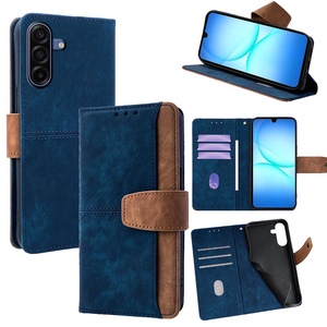 F�r Samsung Galaxy A17 5G Color Skin Feel Kunstleder H�lle Blau