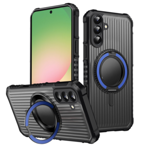 F�r Samsung Galaxy A17 5G MagSafe 360 Grad Ring Halter H�lle Blau