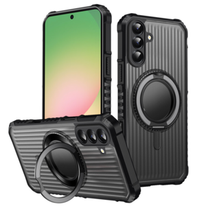 F�r Samsung Galaxy A17 5G MagSafe 360 Grad Ring Halter H�lle Grau