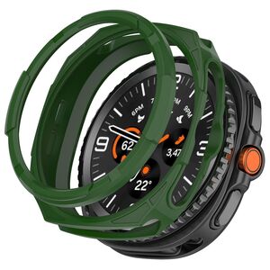 F�r Samsung Galaxy Watch 8 Classic 46mm Armor TPU Schutz Geh�use Gr�n