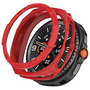 F�r Samsung Galaxy Watch 8 Classic 46mm Armor TPU Schutz Geh�use Rot