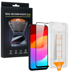 SnapFit f�r Samsung Galaxy A18 / A17 9H Hartglas mit Anbringhilfe