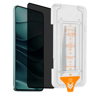 F�r Xiaomi 15T SnapFit Privacy 9H Premium Glas mit Installationshilfe