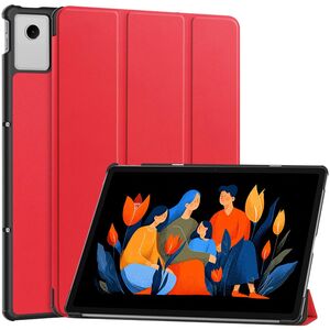 F�r Lenovo Idea Tab Plus 12.1 Zoll 3folt Wake UP Smart Tasche Rot
