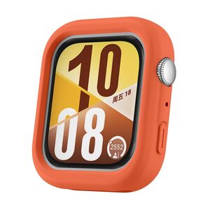 F�r Huawei Watch Fit 4 Soft Silikon Schutz H�lle Geh�use Orange