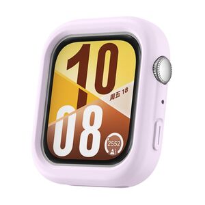 F�r Huawei Watch Fit 4 Soft Silikon Schutz H�lle Geh�use Hell-Lila