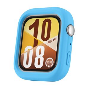 F�r Huawei Watch Fit 4 Soft Silikon Schutz H�lle Geh�use Blau