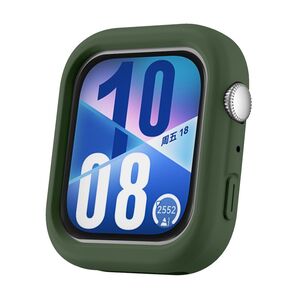 F�r Huawei Watch Fit 4 Soft Silikon Schutz H�lle Geh�use Dunkelgr�n