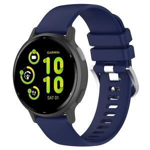 F�r Garmin Venu 4 41mm Liquid Glossy Silikon Watch Armband Dunkelblau