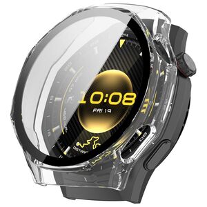 F�r Huawei Watch GT 6 Pro Kunststoff H�lle + 9H Hart Glas Transparent