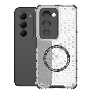 F�r Xiaomi Redmi 15 5G / 4G Honeycomb TPU PC Ringhalter H�lle Wei�