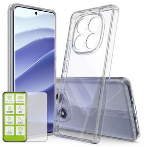 F�r Xiaomi Redmi Note 15 Pro 2 in 1 TPU H�lle + Schutzglas Transparent