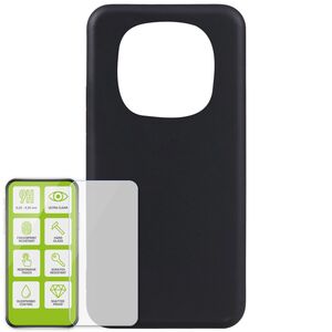 F�r Xiaomi Redmi Note 15 Pro 2 in 1 TPU H�lle + 9H Schutzglas Schwarz