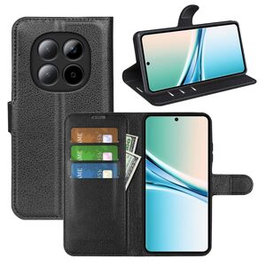 F�r Xiaomi Redmi Note 15 5G Kunstleder Book Wallet H�lle Schwarz